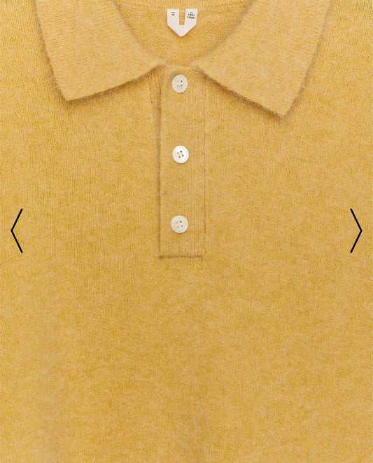 Alpaca Wool Blend Polo Shirt